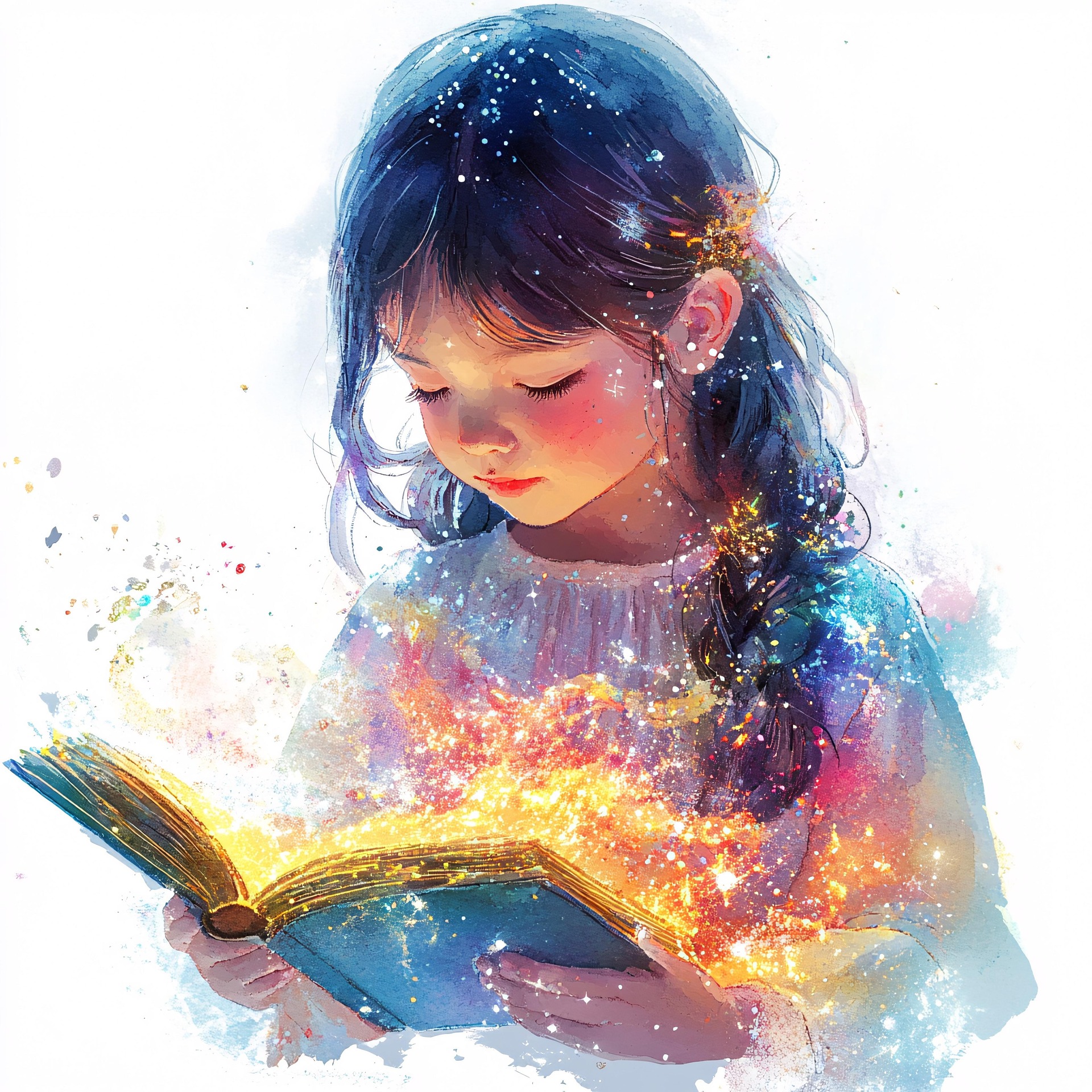 Kids enjoying animated storytime